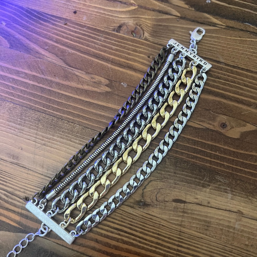 Jenny Bird Austin Cuff Bracelet Stackable Chains